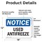Signmission Used Antifreeze, 18 in W x Rectangle, Vinyl Decal OS-2PACK-NS-D-1218-L-18822 - alternate 3